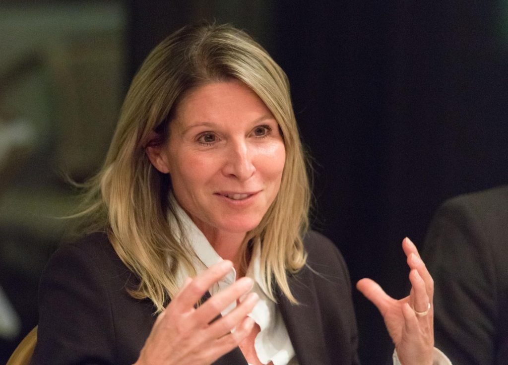 Dr. Anja Langenbucher beim Circle "No Time for Aid Budget Cuts amid Urgent Hunger Crisis in East Africa“