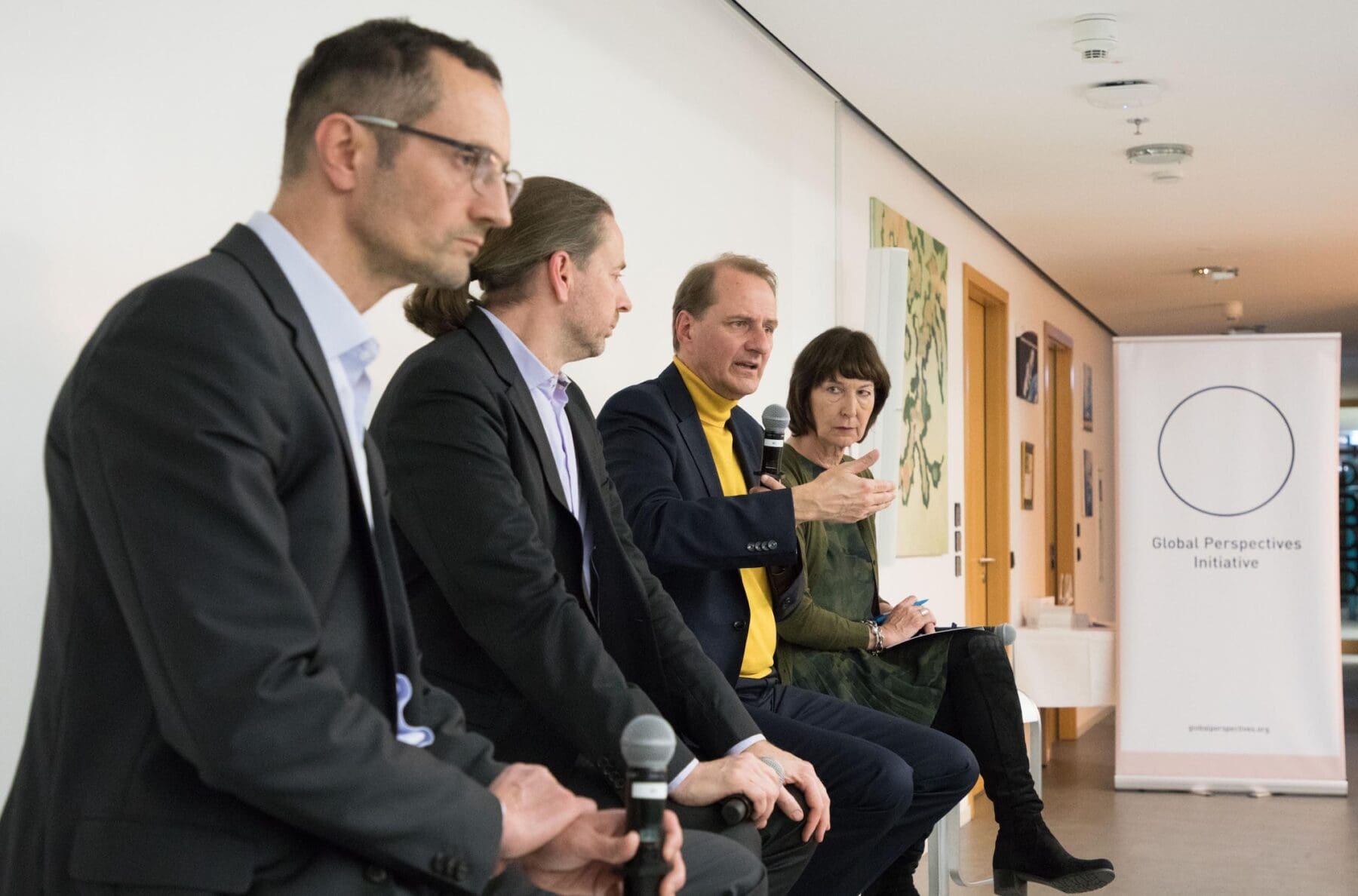 Das Panel beim Global Perspectives Salon "Digital Economy"